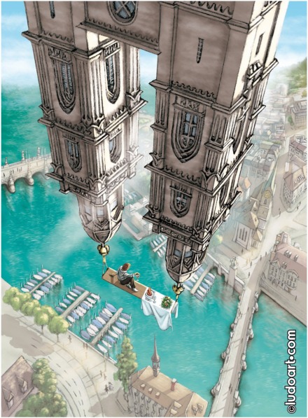 Image Illustration Zürich Grossmünster